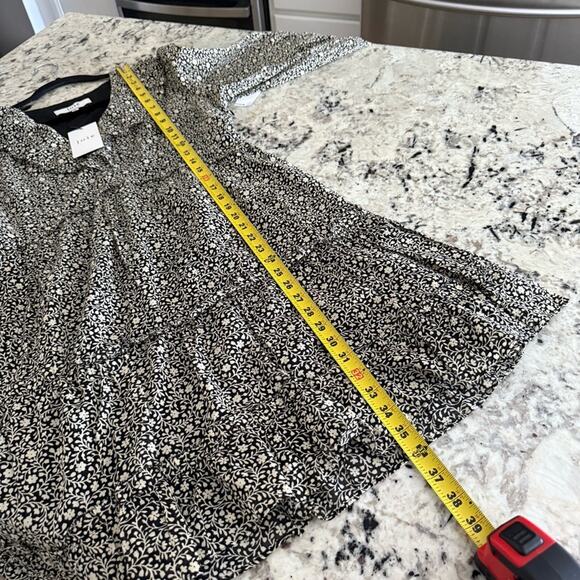 Joie Adanson Caviar Bleached Sand Floral Mini Cotton Dress 10 NWT - Picture 12 of 13